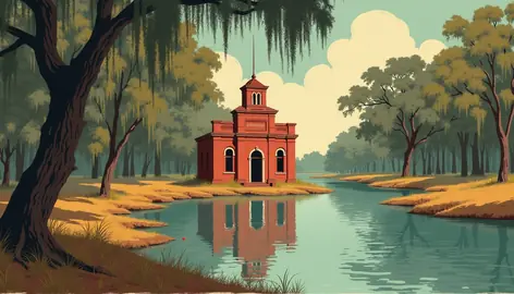 Illustration of a south landscape